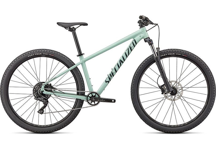 2024 Specialized Rockhopper Comp 27.5 Bike Gloss Ca White Sage / Satin Forest Green M