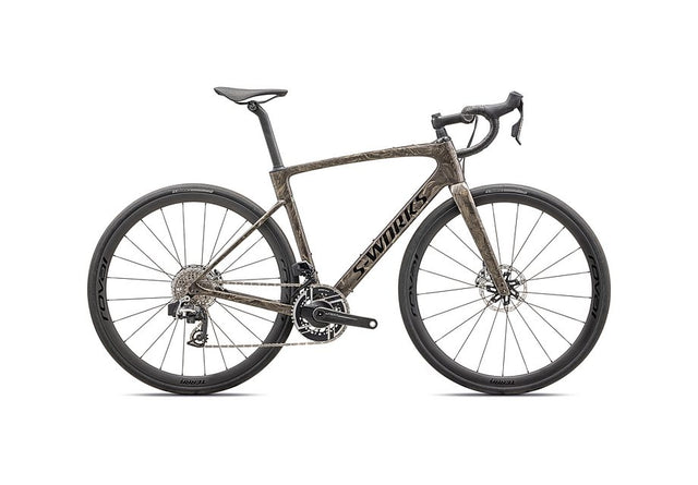 2026 Specialized Roubaix S-Works Etap Bike Gloss Taupe / Gunmetal Strata / Charcoal 49