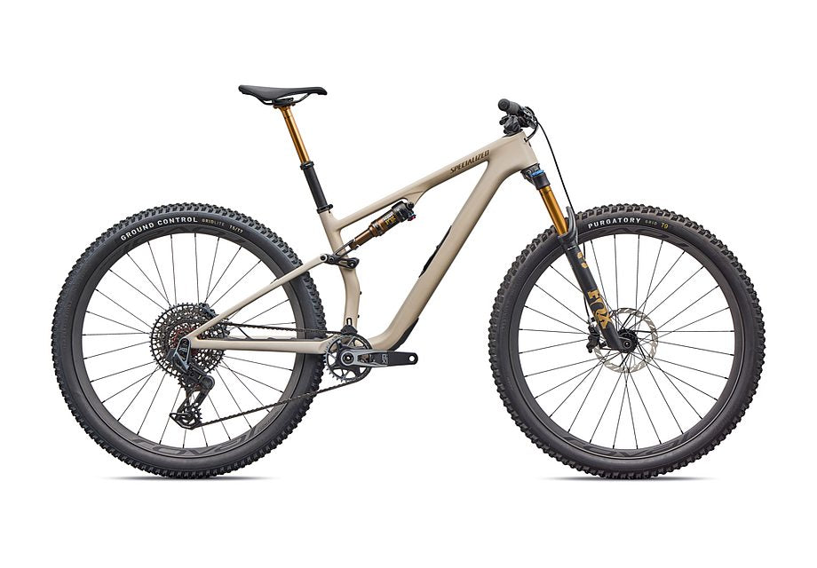 2026 Specialized Epic 8 Pro Evo Bike Satin Sandstone Metallic / Burnt Gold S