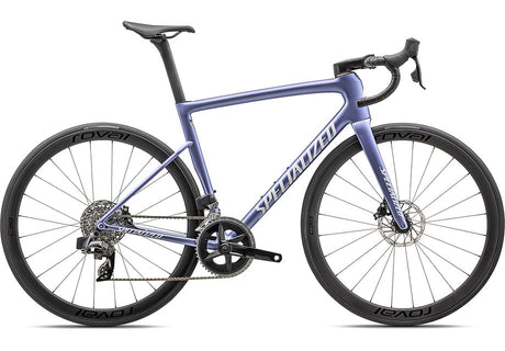 2024 Specialized Tarmac Sl8 Expert Bike Satin Powder Indigo Tint Over Silver Dust / White 61