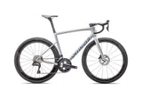2025 Specialized Tarmac Sl8 Pro Udi2 Bike Gloss Liquid Silver / Satin Blue Pearl Over Black Liquid Metal 44