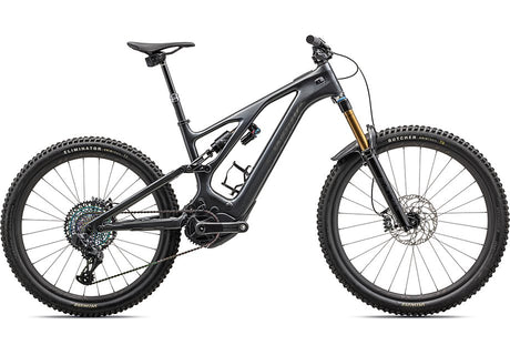 2023 Specialized Levo S-Works Carbon Bike Gloss Black Liquid Metal / Satin Black Chrome Foil S4