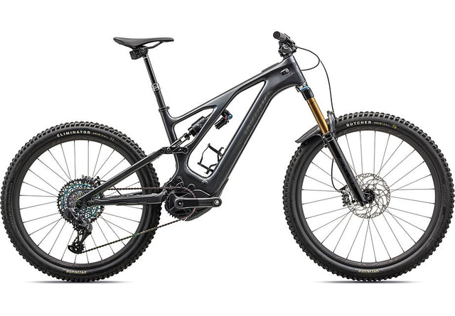2023 Specialized Levo S-Works Carbon Bike Gloss Black Liquid Metal / Satin Black Chrome Foil S4