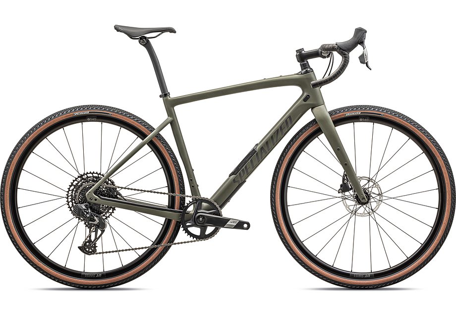 2025 Specialized Diverge Comp Carbon Bike Satin Oak Green / Smoke 58
