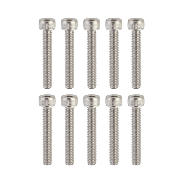 Sunlite Stainless Steel Socket Cap Bolts M4 x 25 M4x.75mm TP Bag of 10