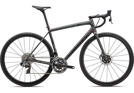 2023 Specialized Aethos S-Works Etap Bike Gloss Obsidian/Lapis + Abalone Organic Color Run/Obsidian 58