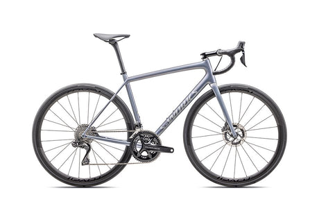 2025 Specialized Aethos S-Works Di2 Bike Gloss Glacial Metallic / Red To Gold Pearl / Satin Silver Dust 56