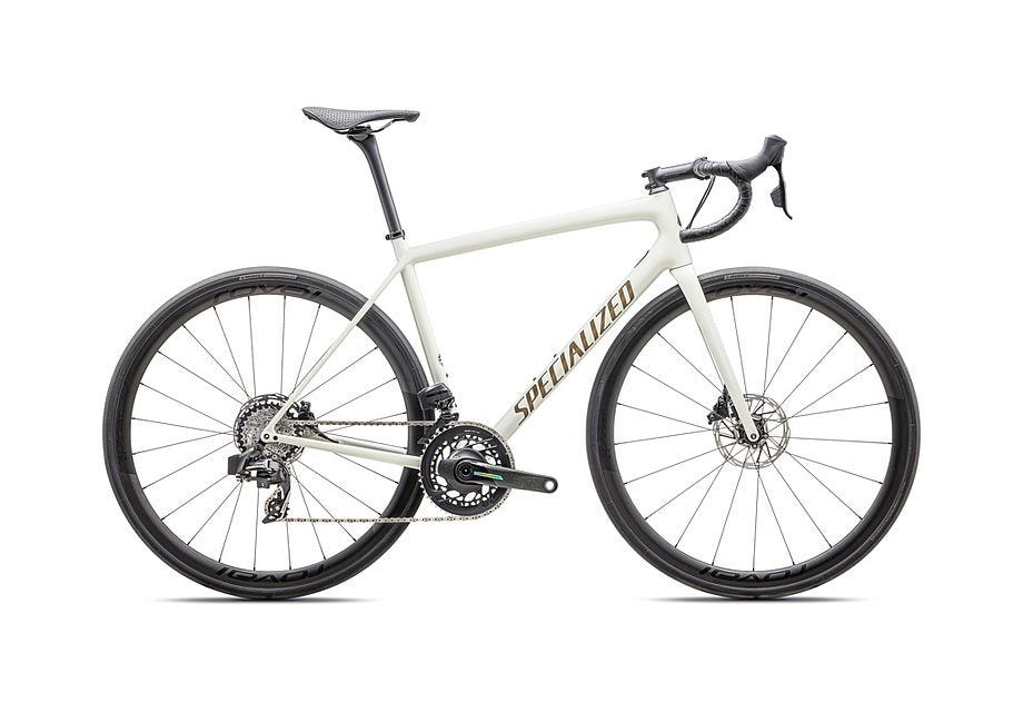 2025 Specialized Aethos Pro Etap Bike Gloss Birch / Gold Pearl Radial Fades / Burnt Gold Metallic 61