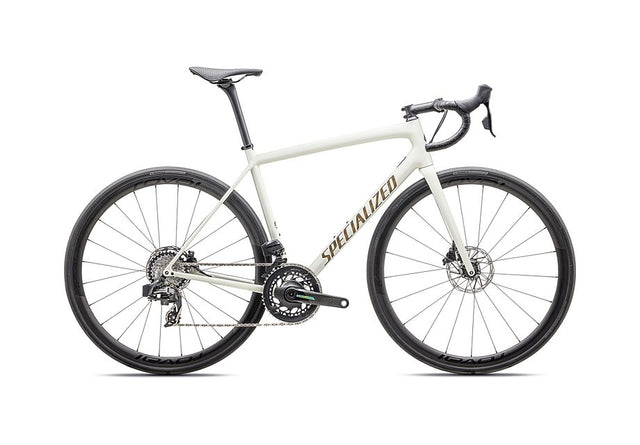 2025 Specialized Aethos Pro Etap Bike Gloss Birch / Gold Pearl Radial Fades / Burnt Gold Metallic 54