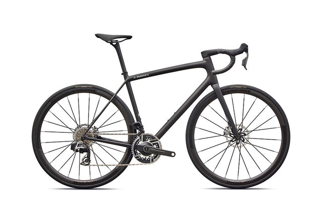 2026 Specialized Aethos S-Works Axs Bike Satin Carbon / Gloss Dolomite Metallic 54