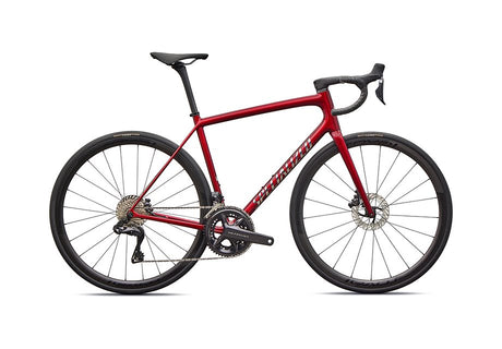 2026 Specialized Aethos Pro Di2 Bike Gloss Red Sky / Chrome 49