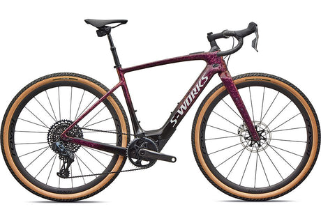 2026 Specialized Creo Sl S-Works Carbon Bike Gloss Bordeaux Metallic/Fade/Pearl Dry Impasto/Silver Dust 61