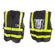 Sunlite Delivery Vest Delivery Style One Size Unisex Black/Yellow Reflective