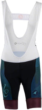 All-City Night Claw Women's Bib Short - BLK Dark Teal Spruce Green Mulberry Large
