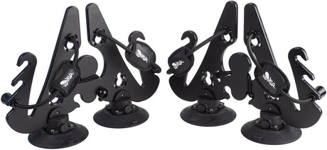 SeaSucker Pallavicini Ski Rack - Holds 2 Pair W/Poles or 2 Snowboards Black