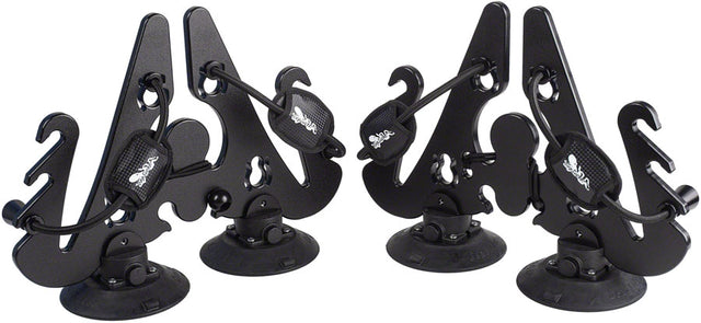 SeaSucker Pallavicini Ski Rack - Holds 2 Pair W/Poles or 2 Snowboards Black