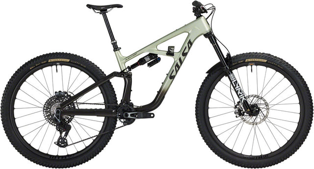 Salsa BLKthorn 145 C XO AXS Transmission Bike - 29" Carbon CoffeeBLK / Sage Small