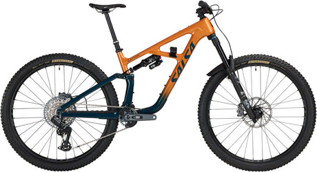 Salsa BLKthorn 145 C GX AXS Transmission Bike - 29" Carbon Slate / Terracotta Small