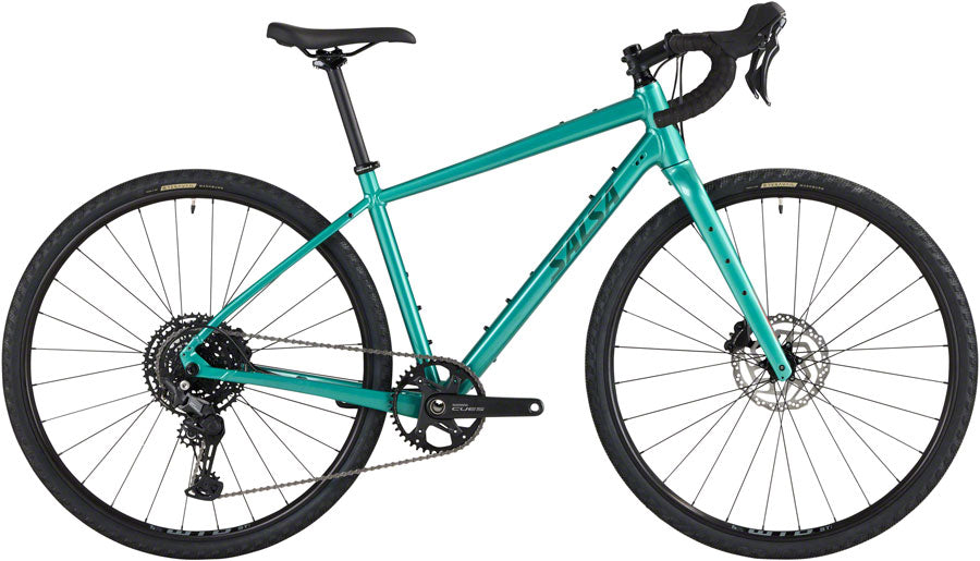Salsa Journeyer Drop Bar Cues 1x10 Bike - 700c Aluminum Teal Green 49cm