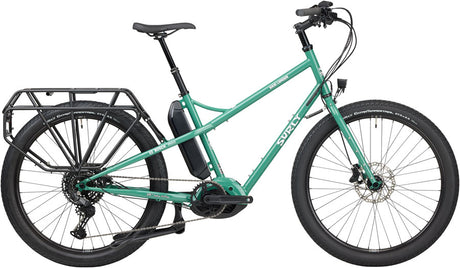 Surly Skid Loader Cargo Ebike - 27.5'' Steel Illegal Smile Green Large