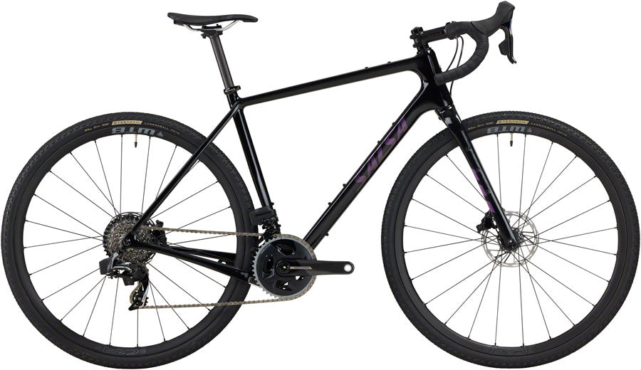 Salsa Warbird C Force AXS Wide Bike - 700c Carbon Gloss Black 49cm