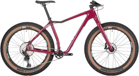 Salsa Mukluk Carbon XT Fat Tire Bike - 26" Carbon Purple Small