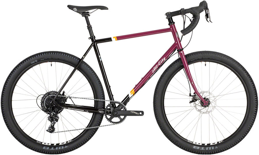 All-City Gorilla Monsoon Bike - 650b Steel APEX Charred Berry 49cm