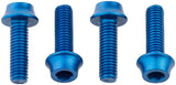 Wolf Tooth Water Bottle Cage Bolts - Set/4 Aluminum Blue