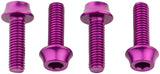Wolf Tooth Water Bottle Cage Bolts - Set/4 Aluminum Purple