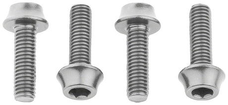 Wolf Tooth Water Bottle Cage Bolts - Set/4 Aluminum Silver
