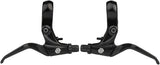 Promax FS-378 Brake Lever Set - Short Pull 2-Finger Tooled Reach Adjust For U Caliper Brakes BLK