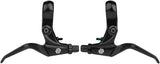 Promax XL-378 Brake Lever Set - Long Pull 2-Finger Tooled Reach Adjust For Linear Pull Brakes BLK