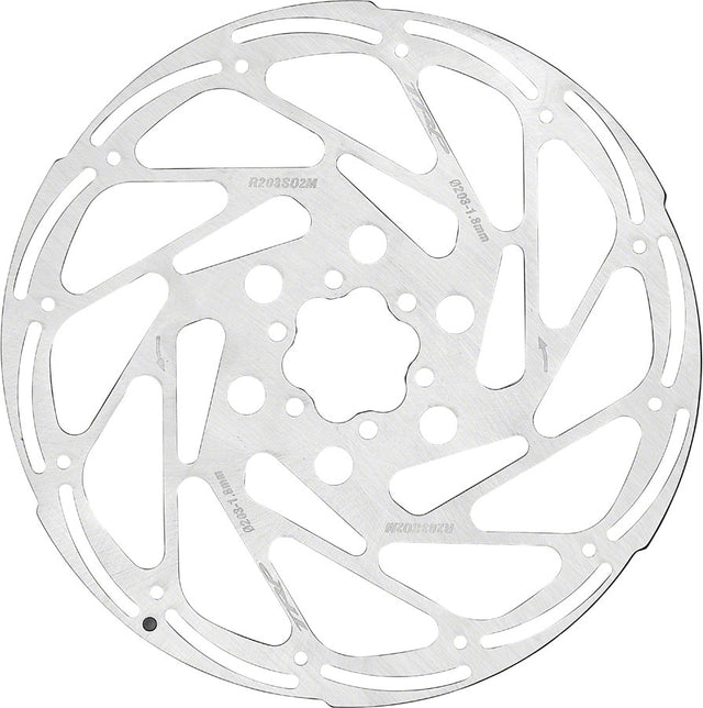 TRP R2 Disc Brake Rotor - 203mm 6-Bolt 1.8mm Rust Blocker Treatment Silver