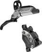 SRAM Maven Ultimate Stealth Disc Brake Lever - Front Post Mount 4-Piston Aluminum Lever Titanium Hardware BLK/Silver A1