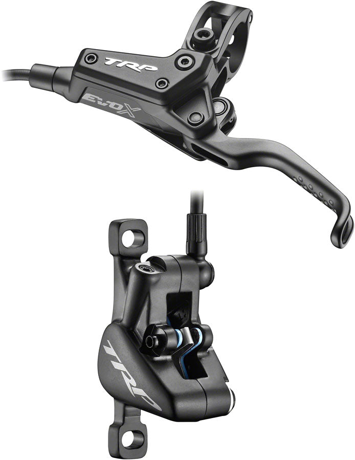 TRP EVO X HD-M9020 Disc Brake Lever - Left/Front Rear 1900mm Hose Post Mount 2-Piston BLK