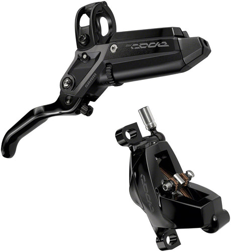 SRAM Code Silver Stealth Disc Brake Lever - Front Post Mount 4-Piston Aluminum Lever SS Hardware BLK C1