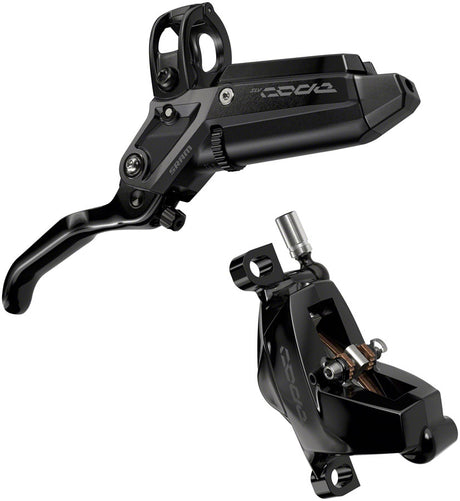 SRAM Code Silver Stealth Disc Brake Lever - Rear Post Mount 4-Piston Aluminum Lever SS Hardware BLK C1