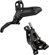 SRAM Level Silver Stealth Disc Brake Lever - Front Post Mount 4-Piston Aluminum Lever SS Hardware BLK C1