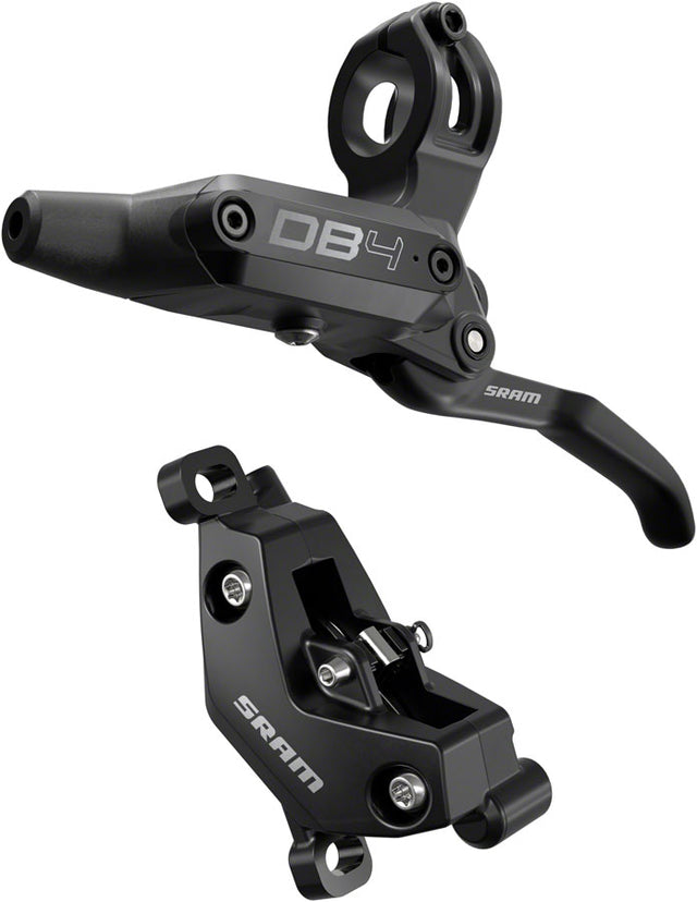 SRAM DB4 Disc Brake Lever - Left Front Rear 2000mm Hose Post Mount 4-Piston Aluminum Lever Diffusion BLK A1