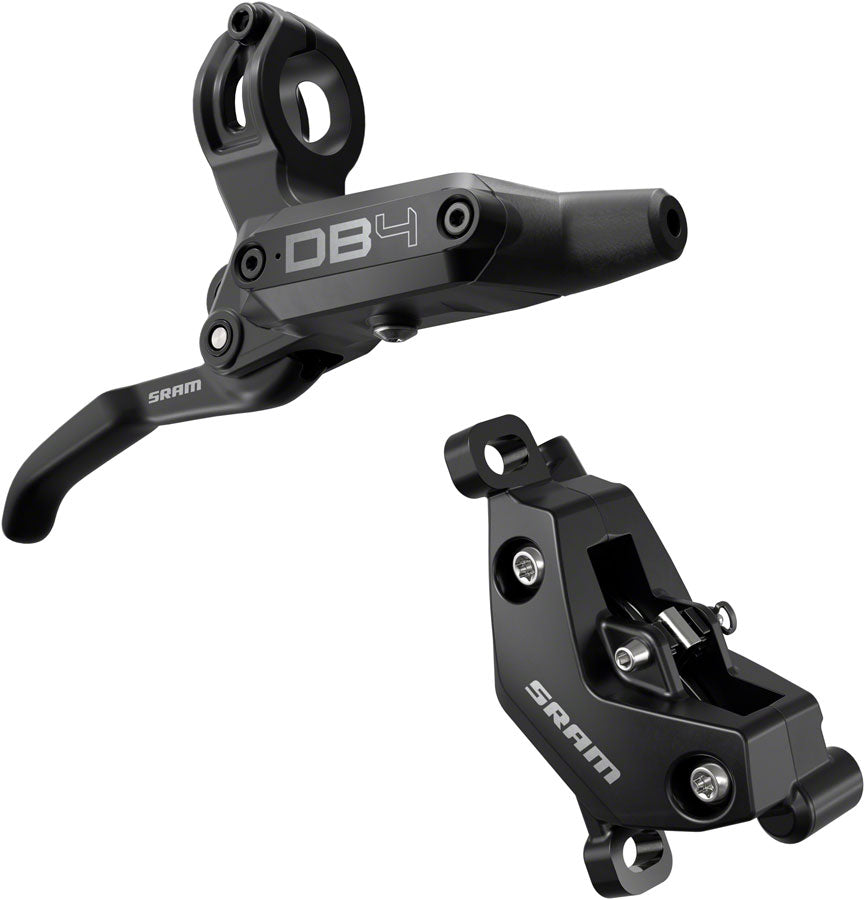 SRAM DB4 Disc Brake Lever - Right Front Rear 2000mm Hose Post Mount 4-Piston Aluminum Lever Diffusion BLK A1