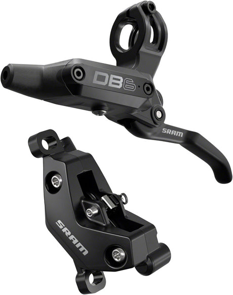 SRAM DB6 Disc Brake Lever - Left Front Rear 2000mm Hose Post Mount 4-Piston Aluminum Lever Diffusion BLK A1