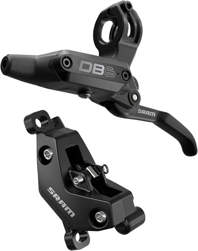 SRAM DB6 Disc Brake Lever - Left Front Rear 2000mm Hose Post Mount 4-Piston Aluminum Lever Diffusion BLK A1