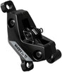 SRAM Motive Silver Disc Brake Caliper Assembly - Front/Rear Post Mount 4-Piston Gloss BLK A1+