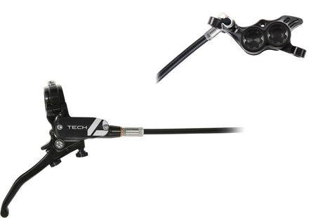 Hope Tech 4 E4 Disc Brake and Lever Set - Rear Hydraulic Post Mount Black