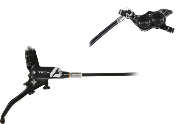 Hope Tech 4 E4 Disc Brake and Lever Set - Rear Hydraulic Post Mount Black