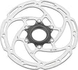 Tektro TR-35 Disc Brake Rotor - 140mm Center-Lock 1.8mm Thickness Silver