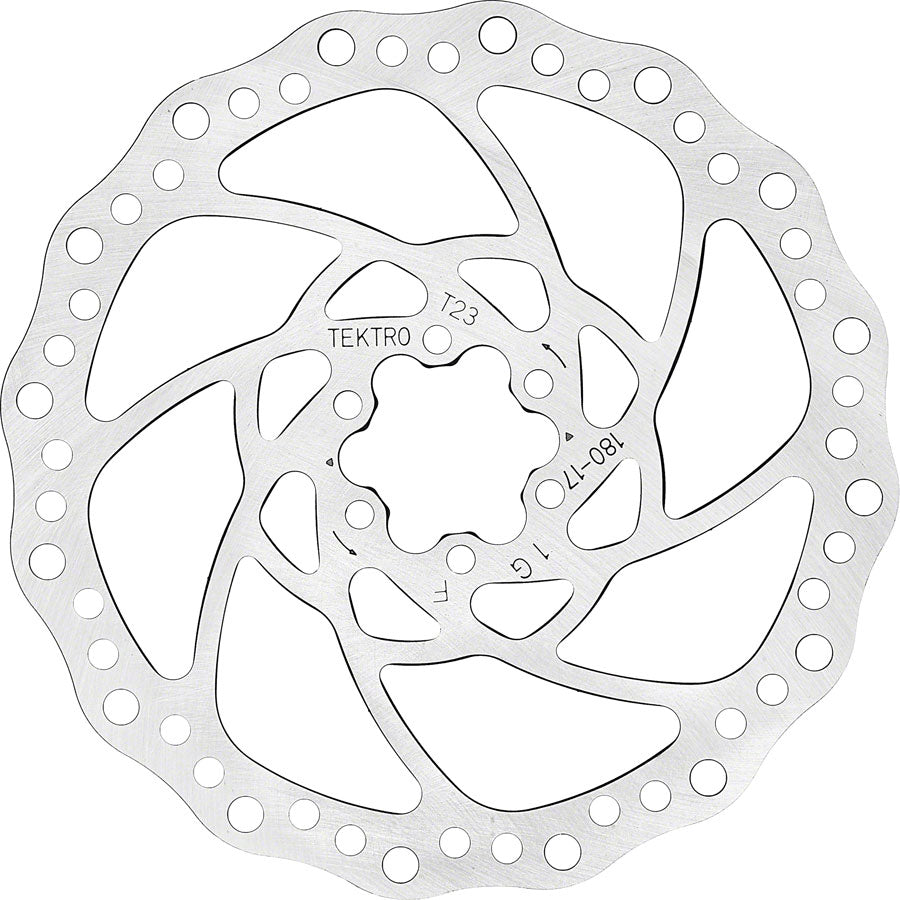 Tektro TR180-17 Disc Brake Rotor - 180mm 6-Bolt 2.3mm Thickness