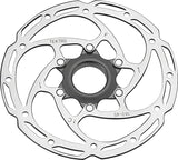 Tektro TR-45 Disc Brake Rotor - 180mm Center-Lock 2.3mm Thickness Silver