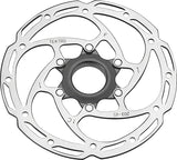 Tektro TR-45 Disc Brake Rotor - 203mm Center-Lock 2.3mm Thickness Silver