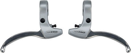 Tektro CL332RS 3-Finger Alloy Linear Pull Brake Lever Set Silver